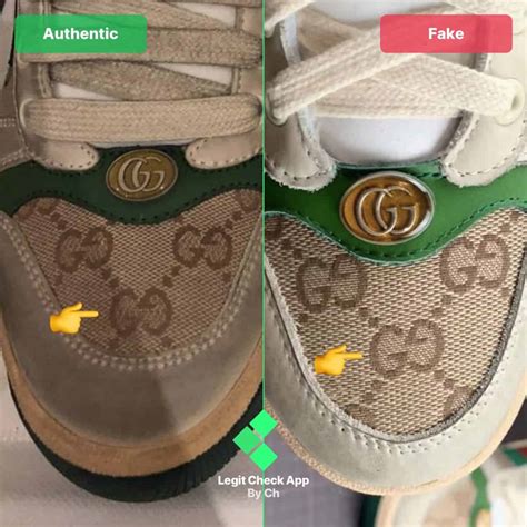 gucci tiger shoes fake vs real|gucci shoes gg font.